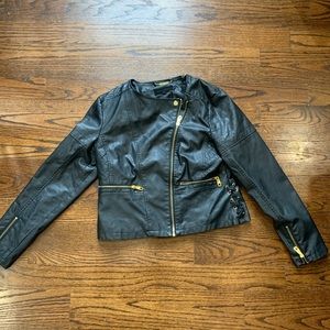 Steve Madden Faux Leather Jacket L